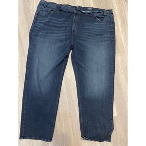 Nautica Mens Relaxed Fit Stretch Jeans Dark Wash Blue Denim 54W x 32L Big & Tall